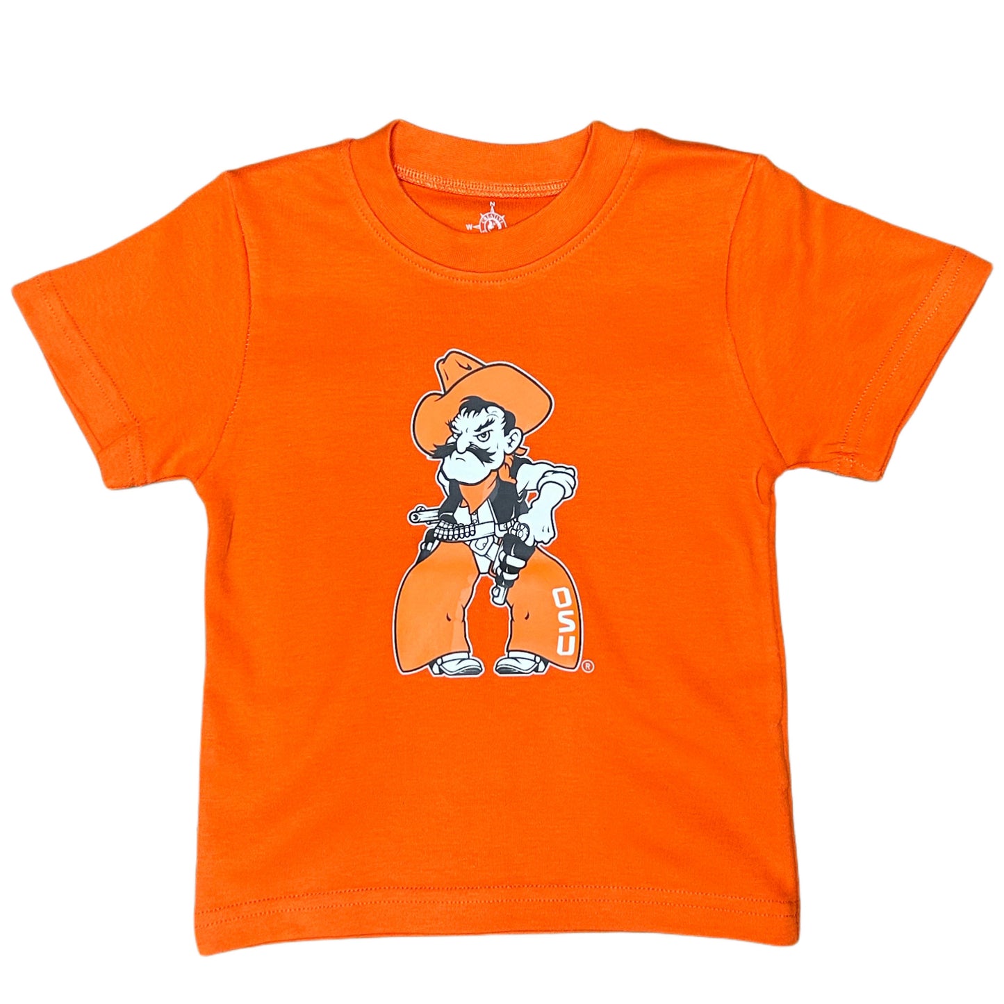 Full Body Pistol Pete Screen Print S/S Shirt - Orange