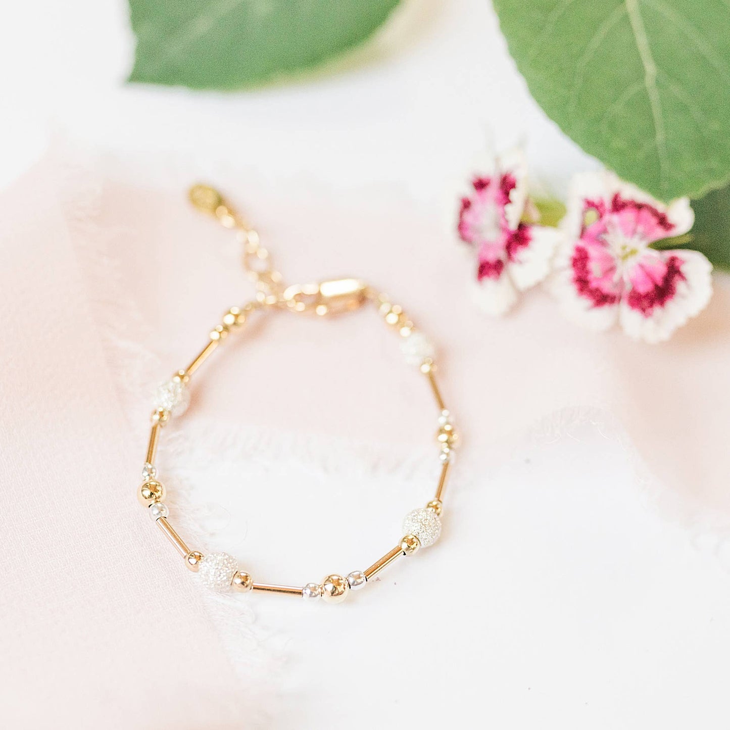 Averleigh-14K Gold-Plated Kids Bracelet w/Stardust Beads