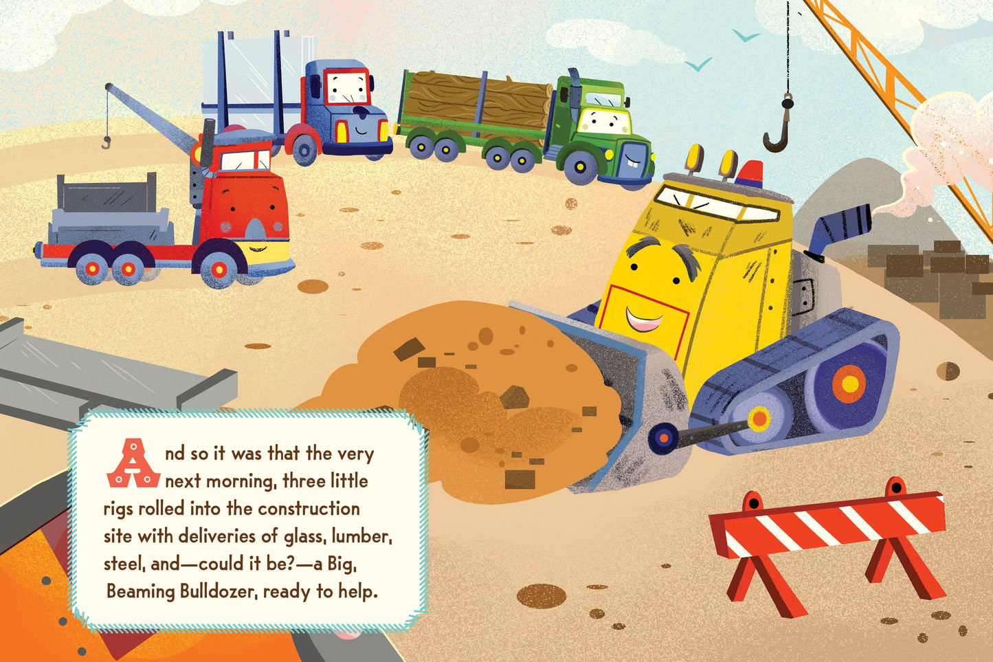 The Three Little Rigs and the Big Bad Bulldozer (Board Book)