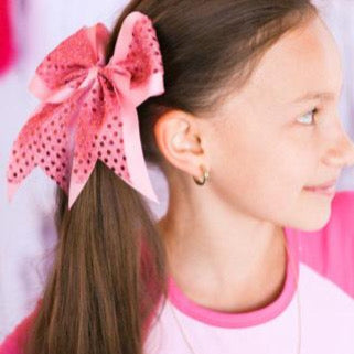 Sequin Cheer Hair Bows