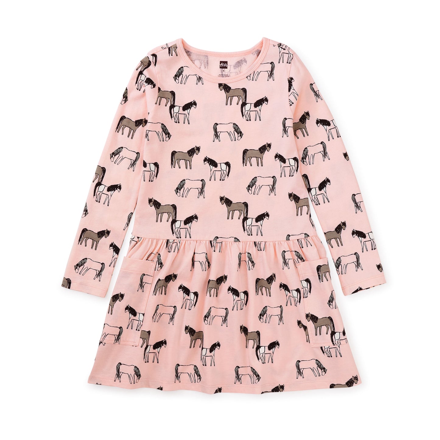Swedish Wildhorses Long Sleeve Pocket Dress
