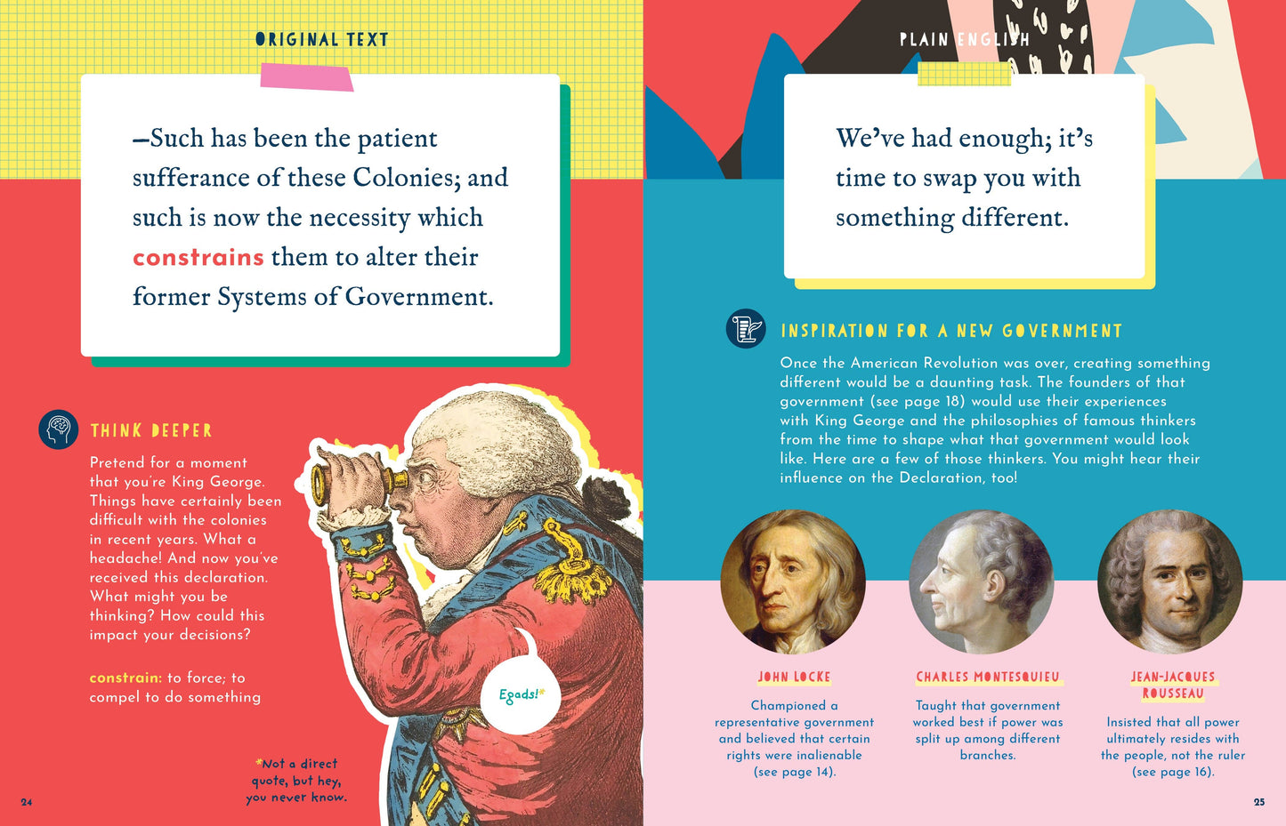 The Side-by-Side Declaration of Independence (Kids Book)