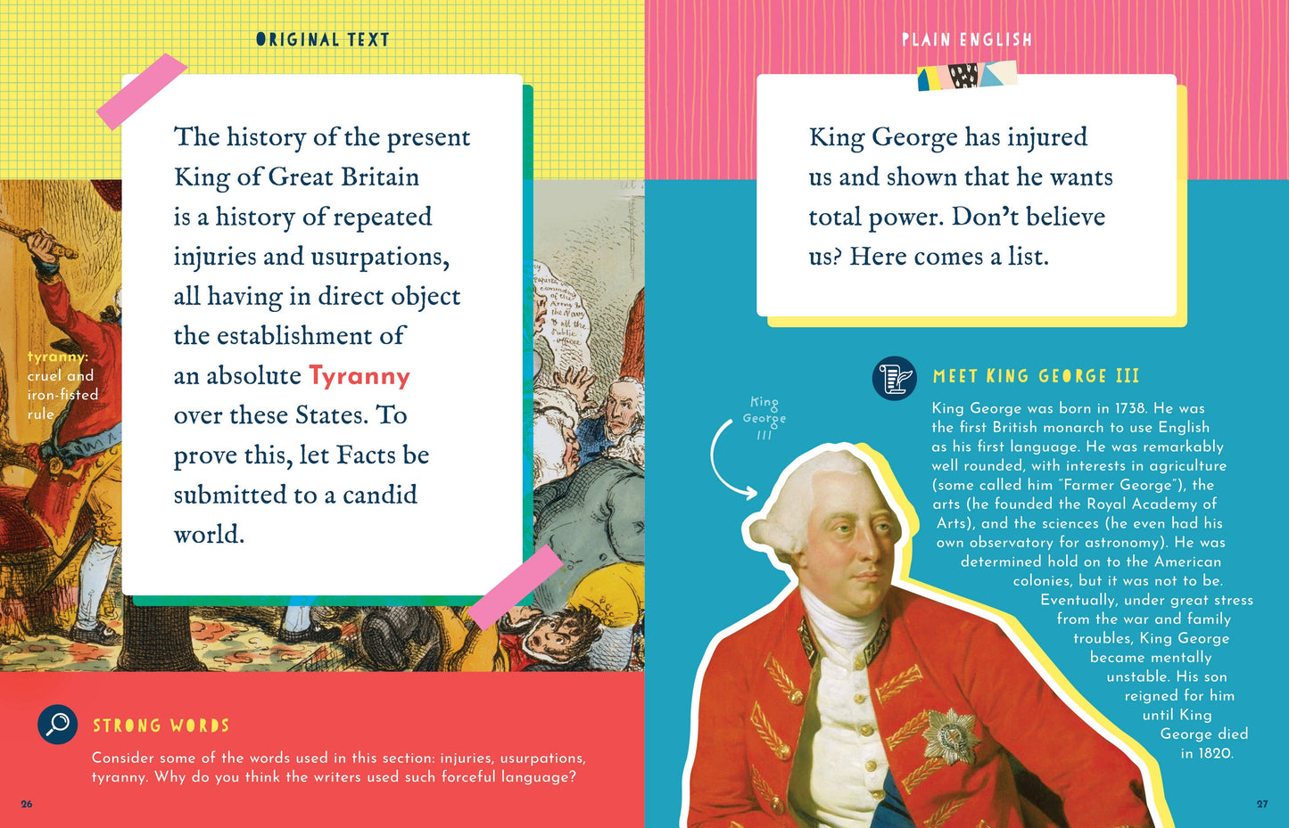 The Side-by-Side Declaration of Independence (Kids Book)