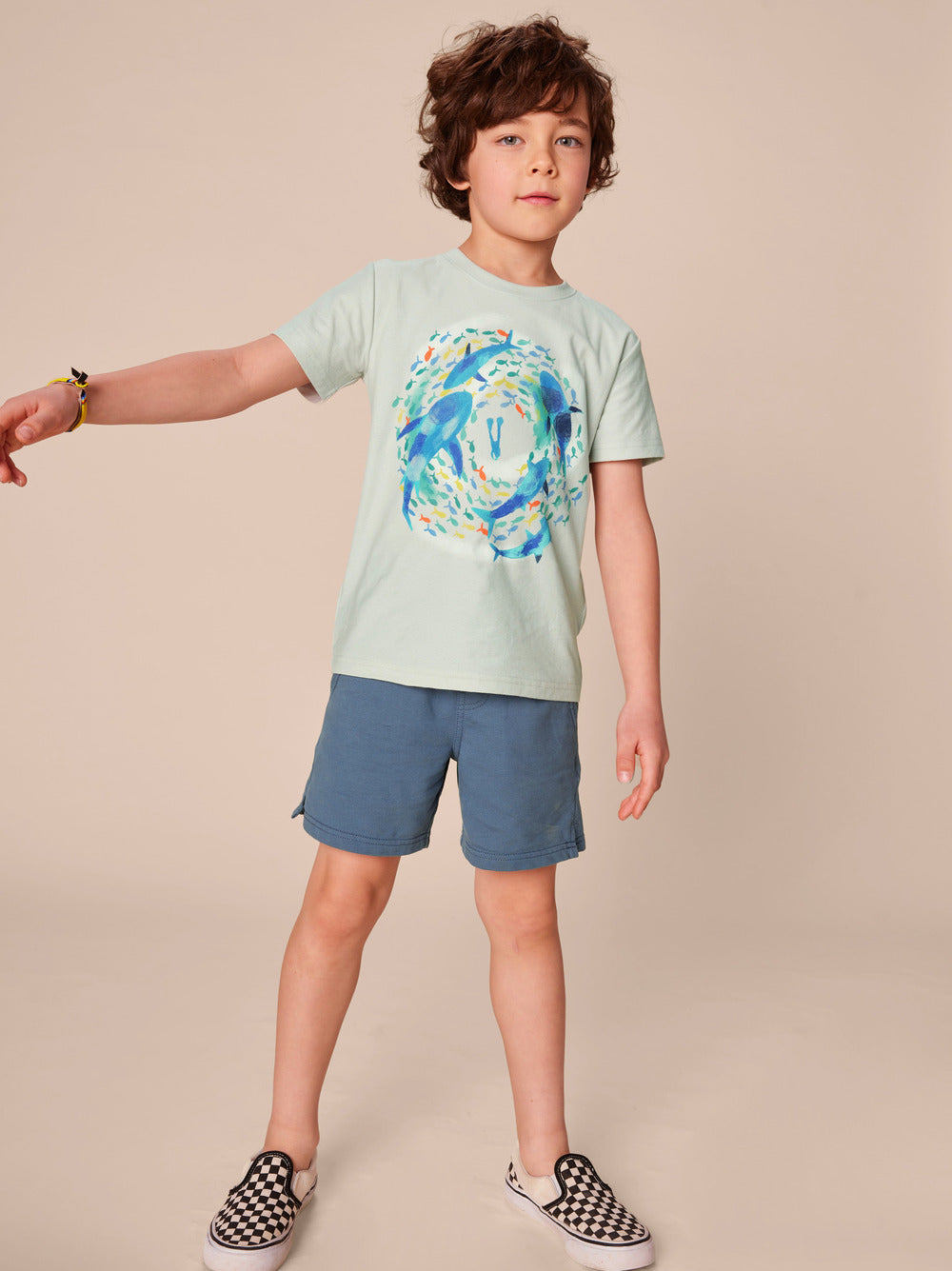 Sharks & Diver Graphic Tee