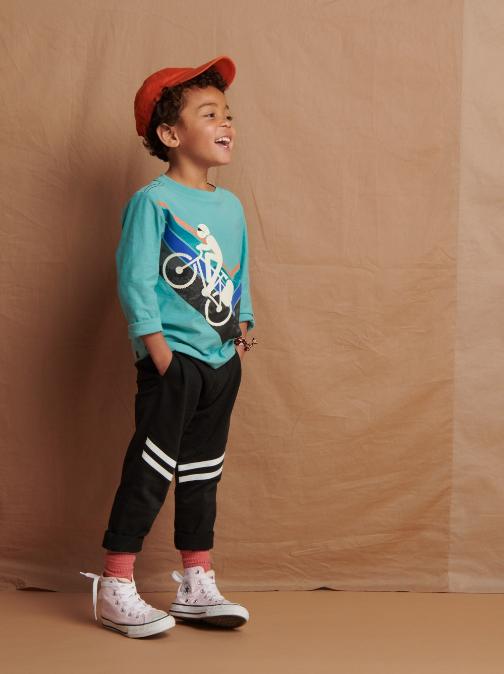 Jet Black Speedy Stripe Play Pant