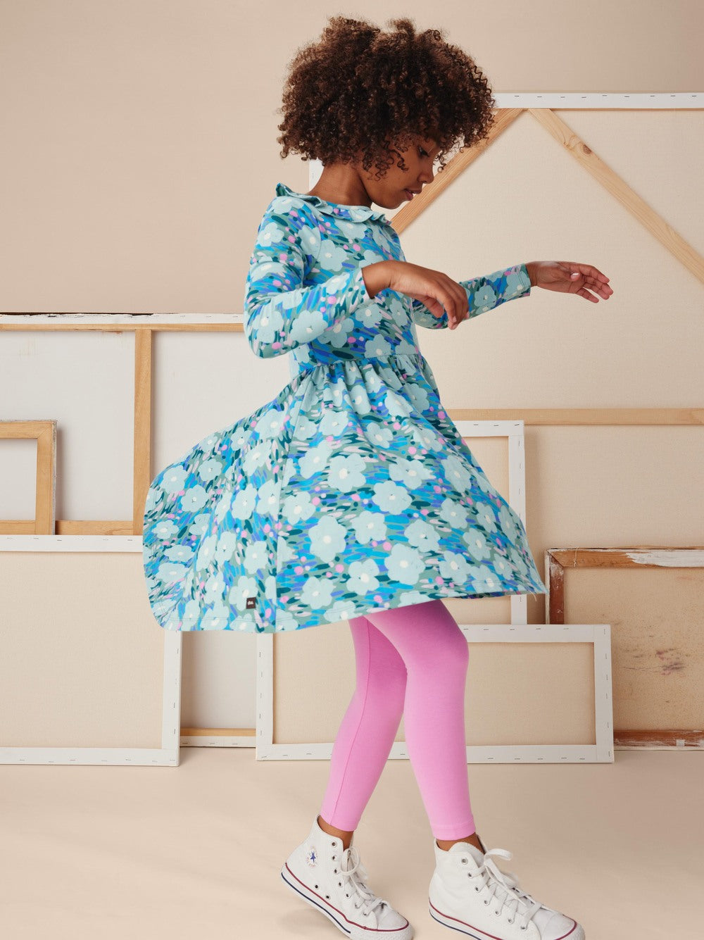 Monet's Garden Ruffle Collar Ballet Dress