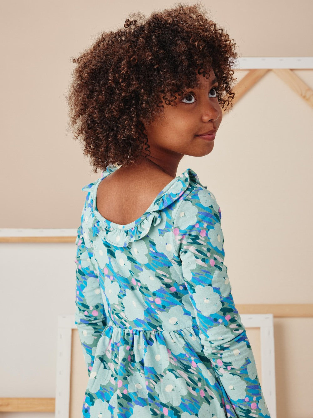 Monet's Garden Ruffle Collar Ballet Dress