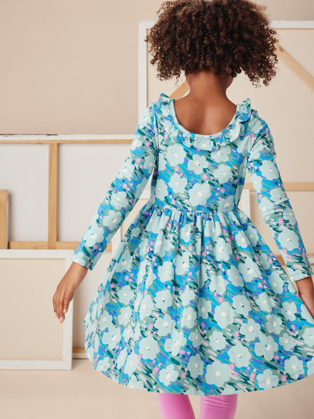 Monet's Garden Ruffle Collar Ballet Dress
