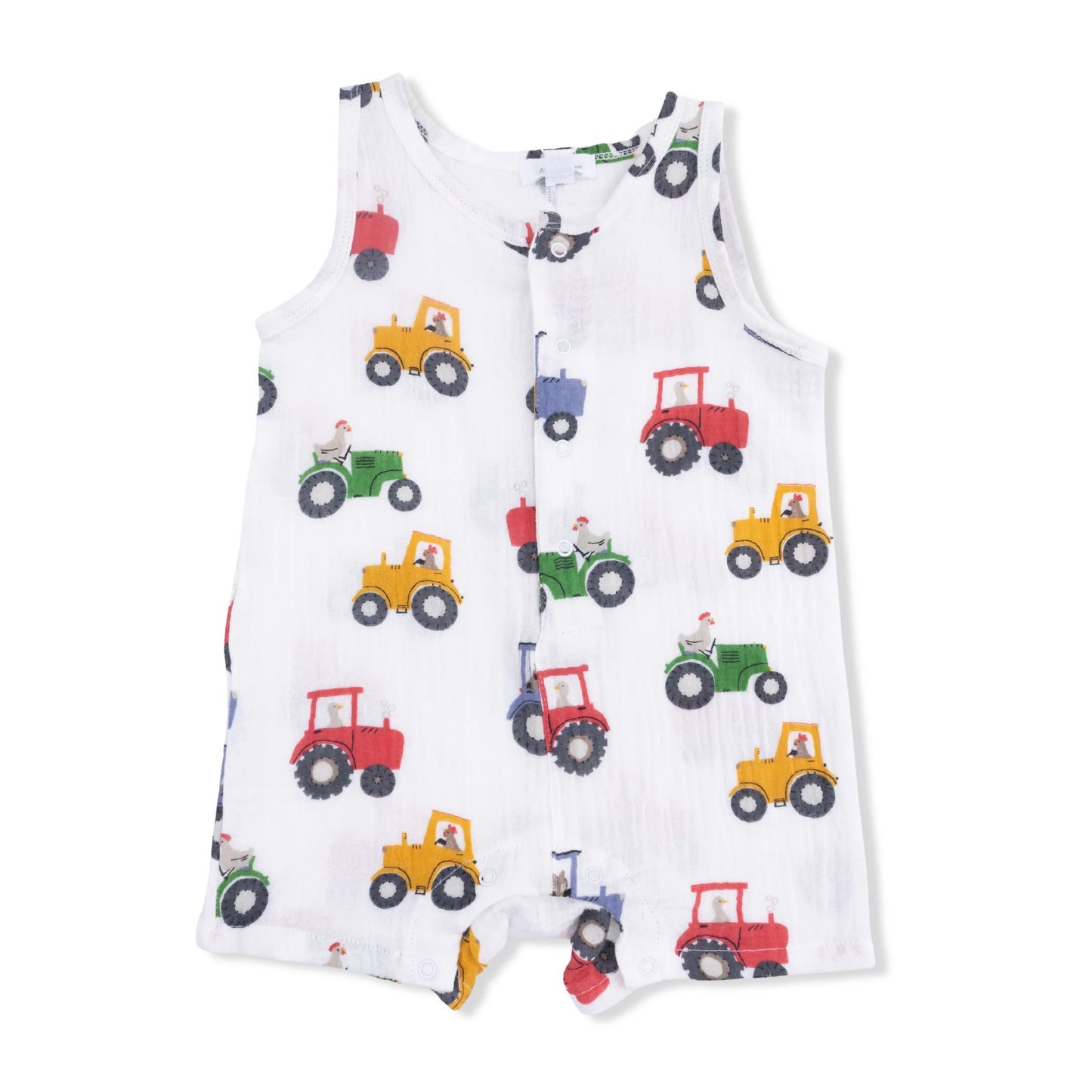 Tractor Friends | Sleeveless Shortie Romper