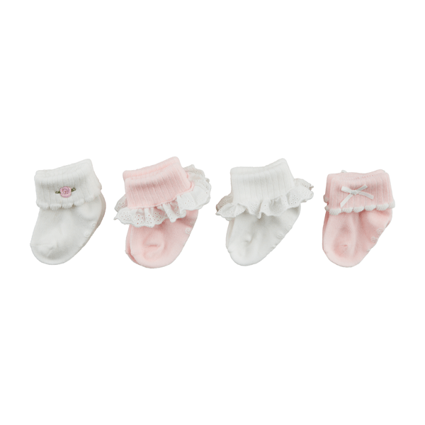 Pink Foldover Sock Set