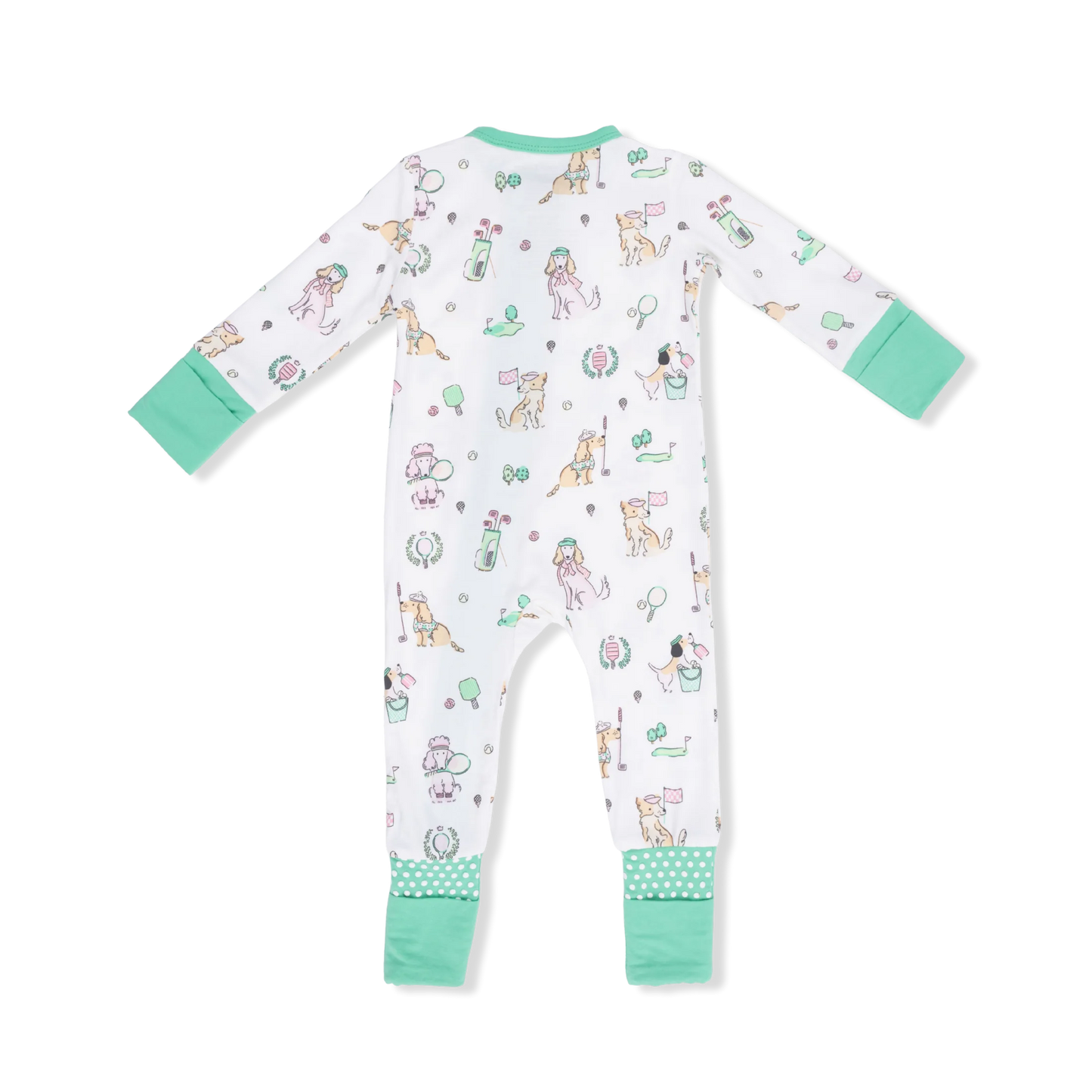 Country Club Dogs (Pink) | Convertible Romper