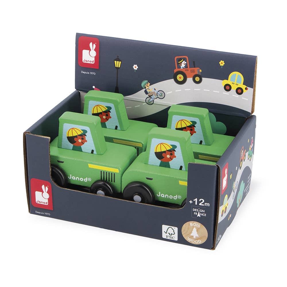 Crossroads Countryside Green Tractor Display x4