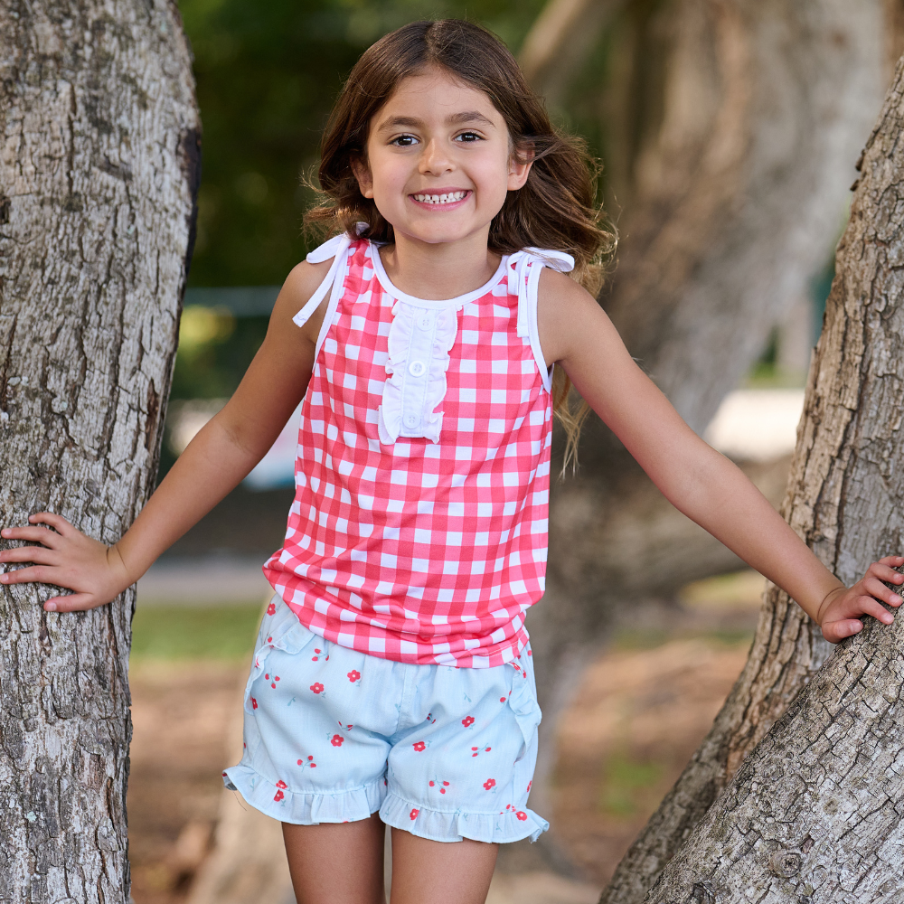 Girls Spring/Summer Ruffle Shorts | Ditsy Floral