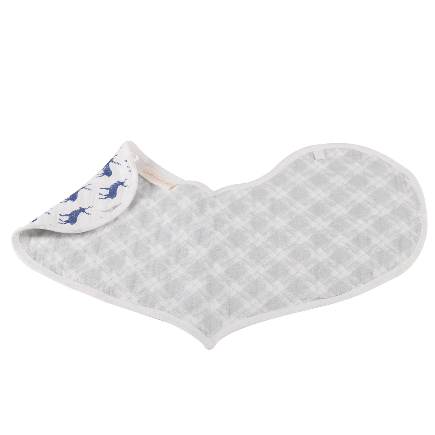 In The Wild Elephant Burp Cloth Bibs - Set of 2