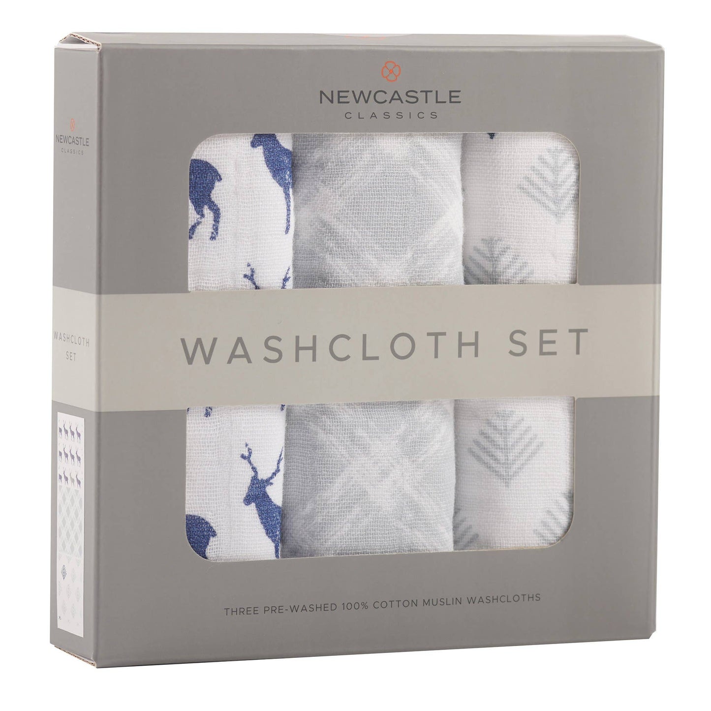 Blue Deer - Washcloth Set of 3