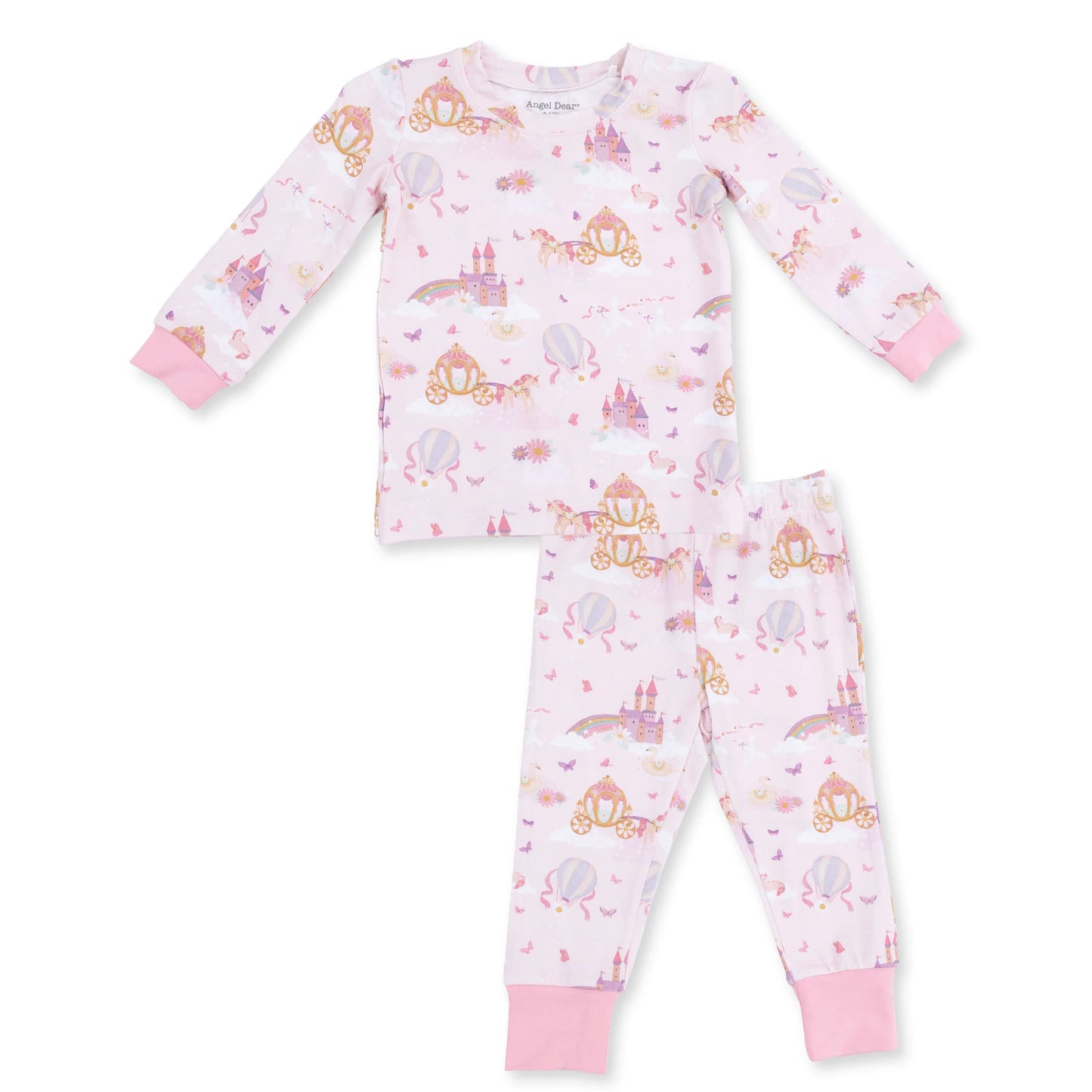 Princess Unicorns and Castle | Long Sleeve Loungewear Set