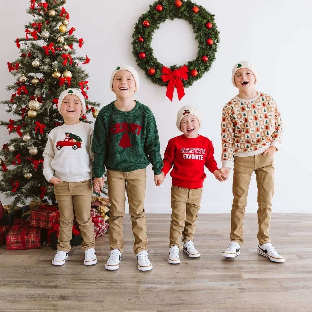 Tree Patch Christmas Beanie | Boys
