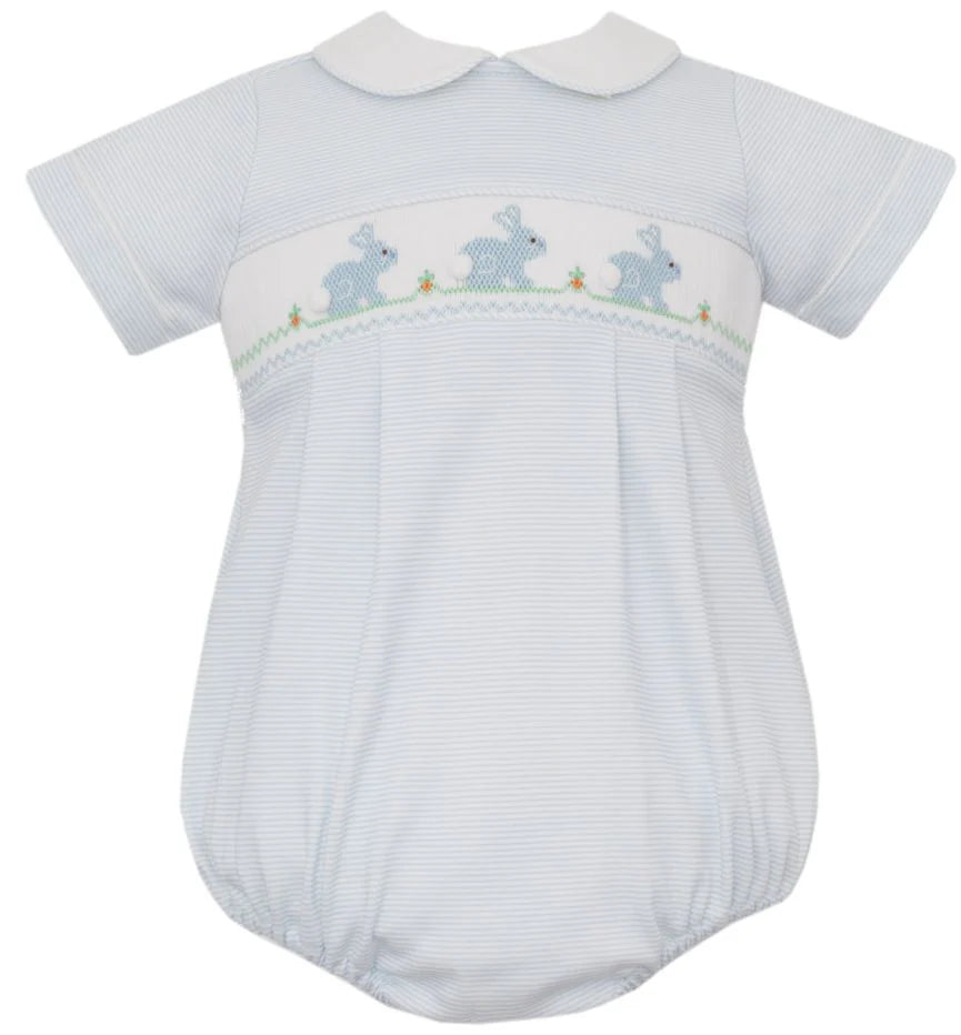 Blue Stripe Boys Bunny Bubble