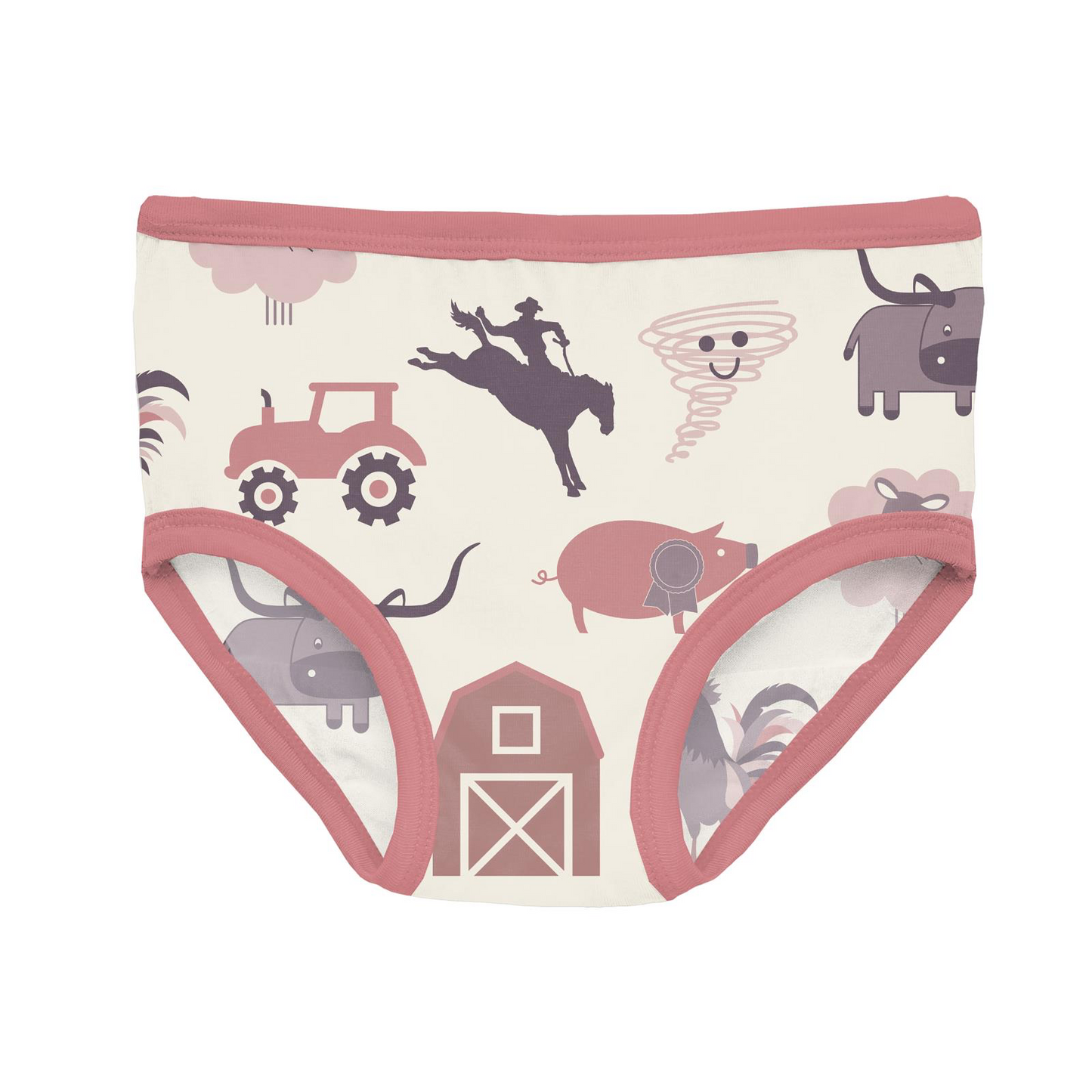 Desert Rose Rowdy Howdy Print Girl's Underwear