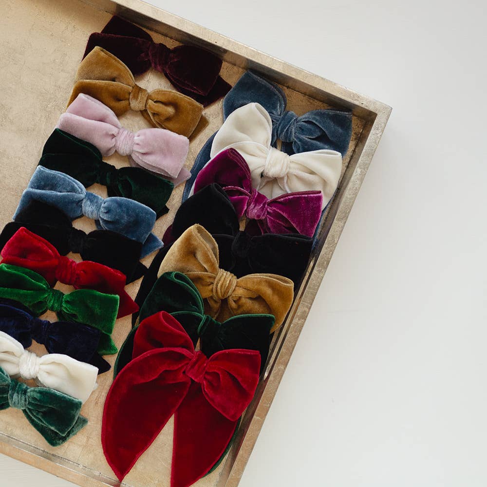 Balsam (dark green) - Velvet Knot Bow