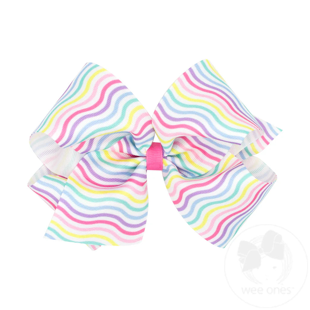 Birthday Stripe | Grosgrain Bow (king)