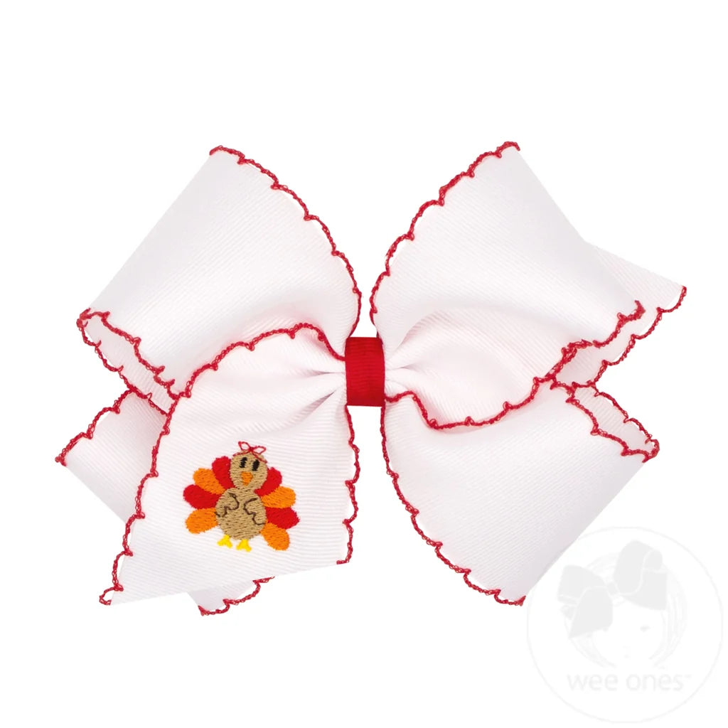 King Harvest Turkey Embroider Moonstitch Bow