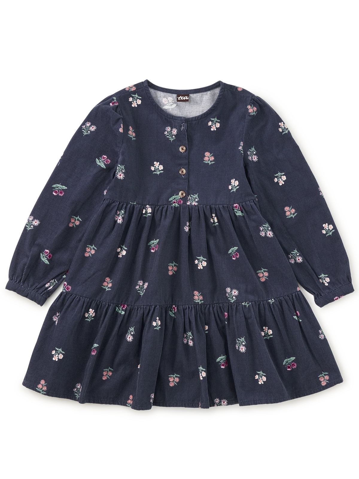 Corduroy Henley Shirtdress | Midnight Posy