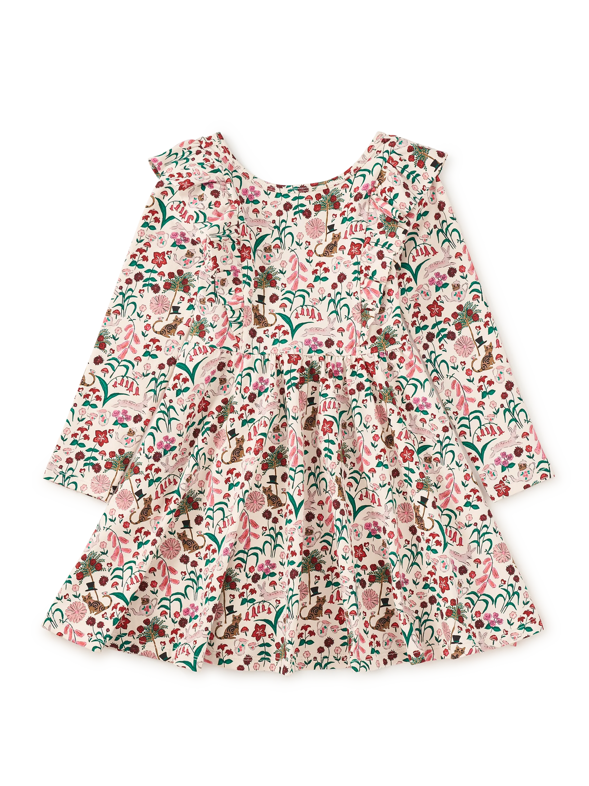 Ruffle Shoulder Ballet Dress | Tea Party Floral