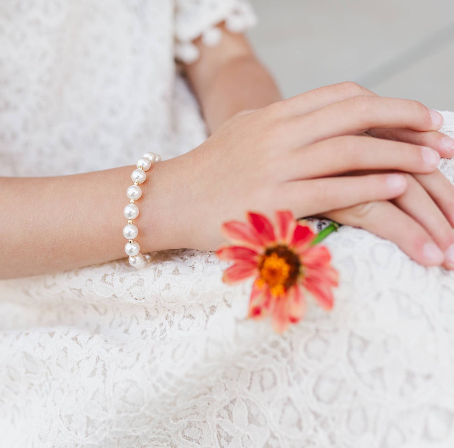 Whitley-Girls 14K Gold-Plated Chunky Pearl Bracelet