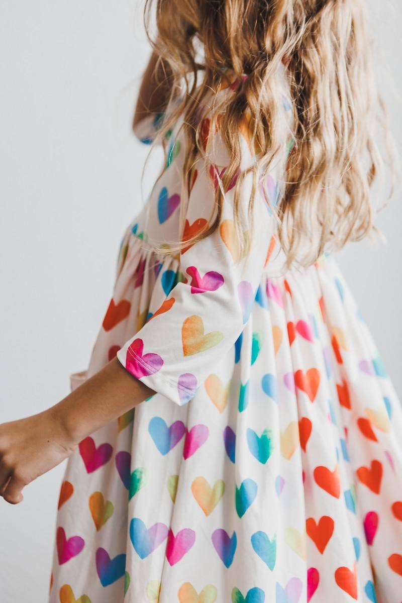 Lotta Love | 3/4 Sleeve Pocket Twirl Dress
