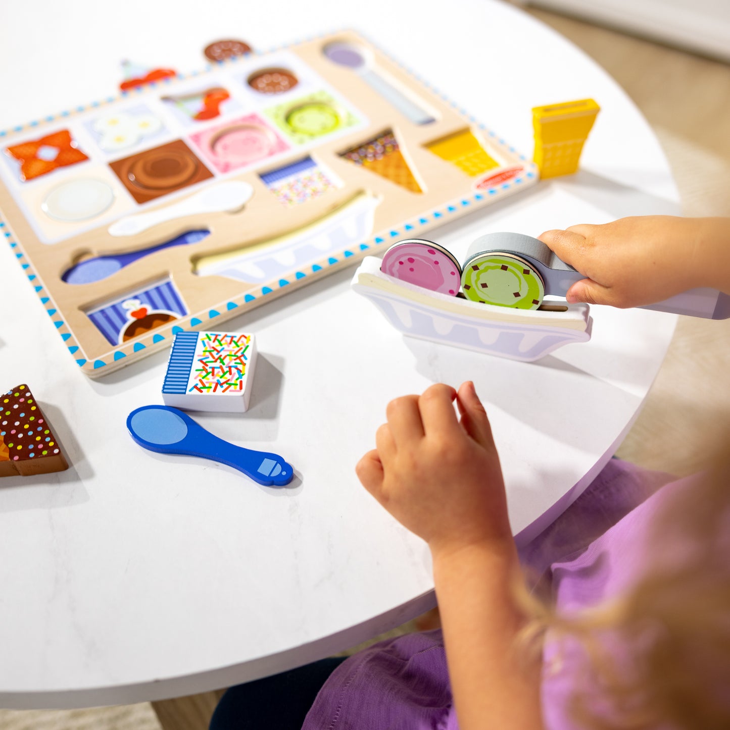 Magnetic Ice Cream Puzzle & Play Set