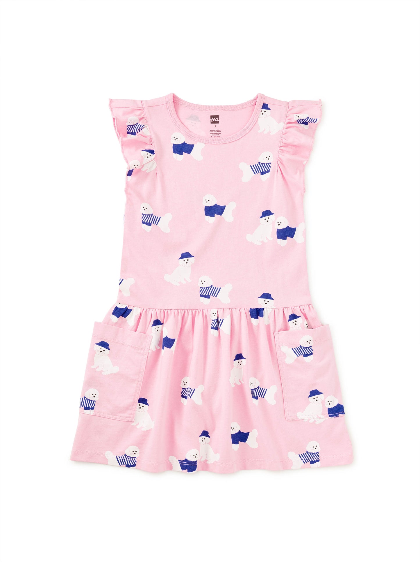 Flutter Sleeve Pocket Dress