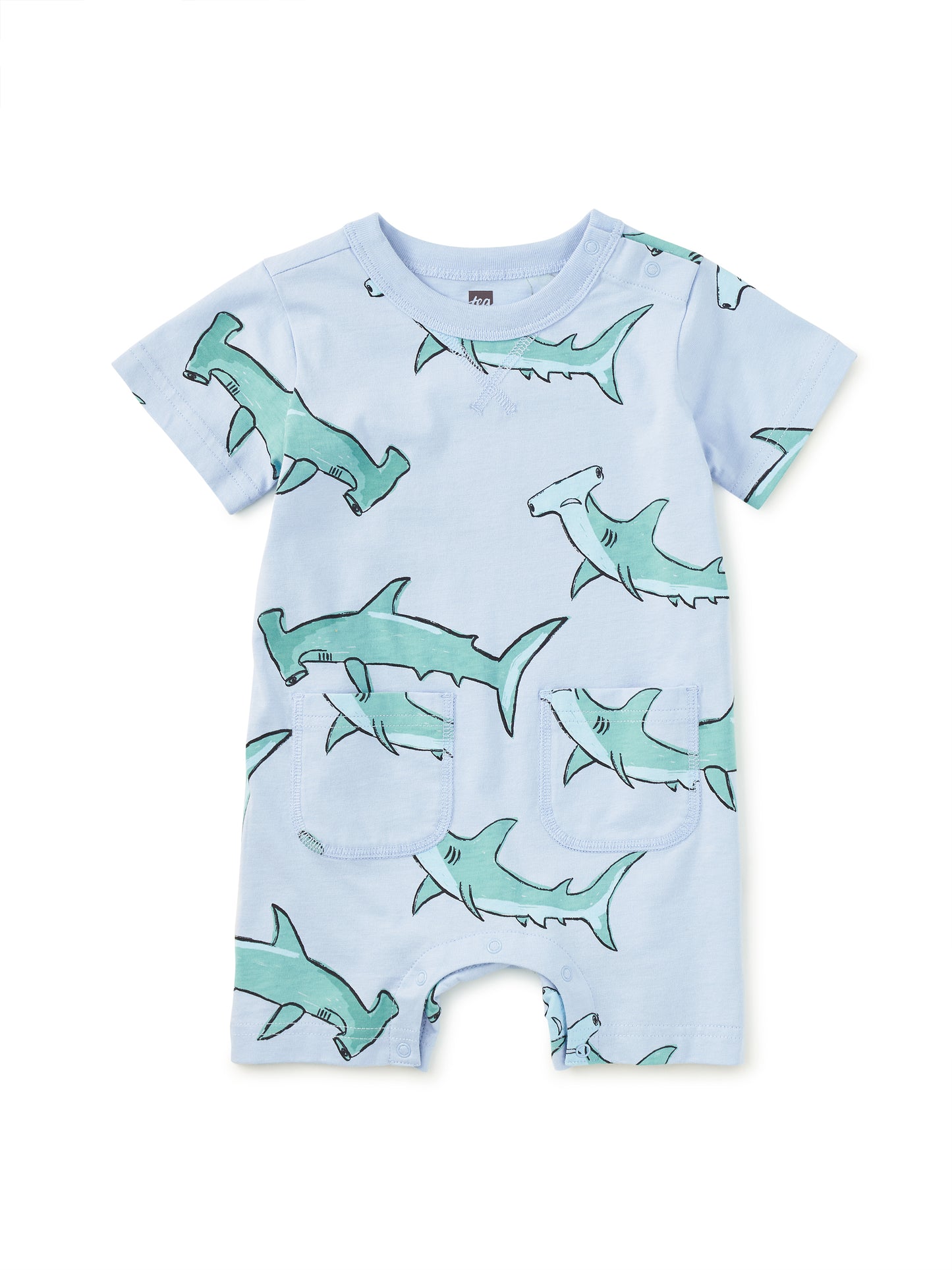 Hungry Hammerheads | Pocket Baby Romper