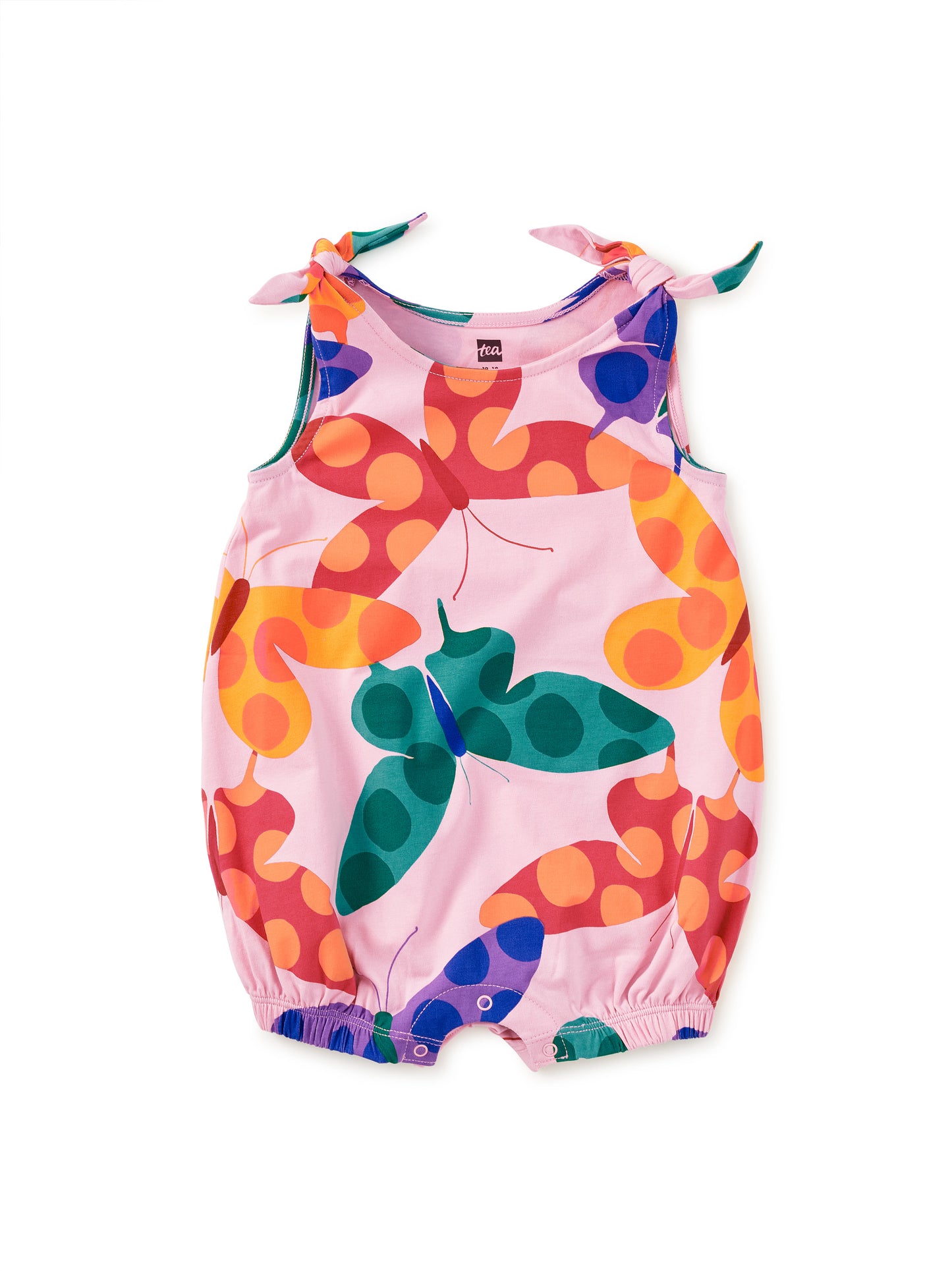 Butterfly Spot | Tie Shoulder Baby Romper