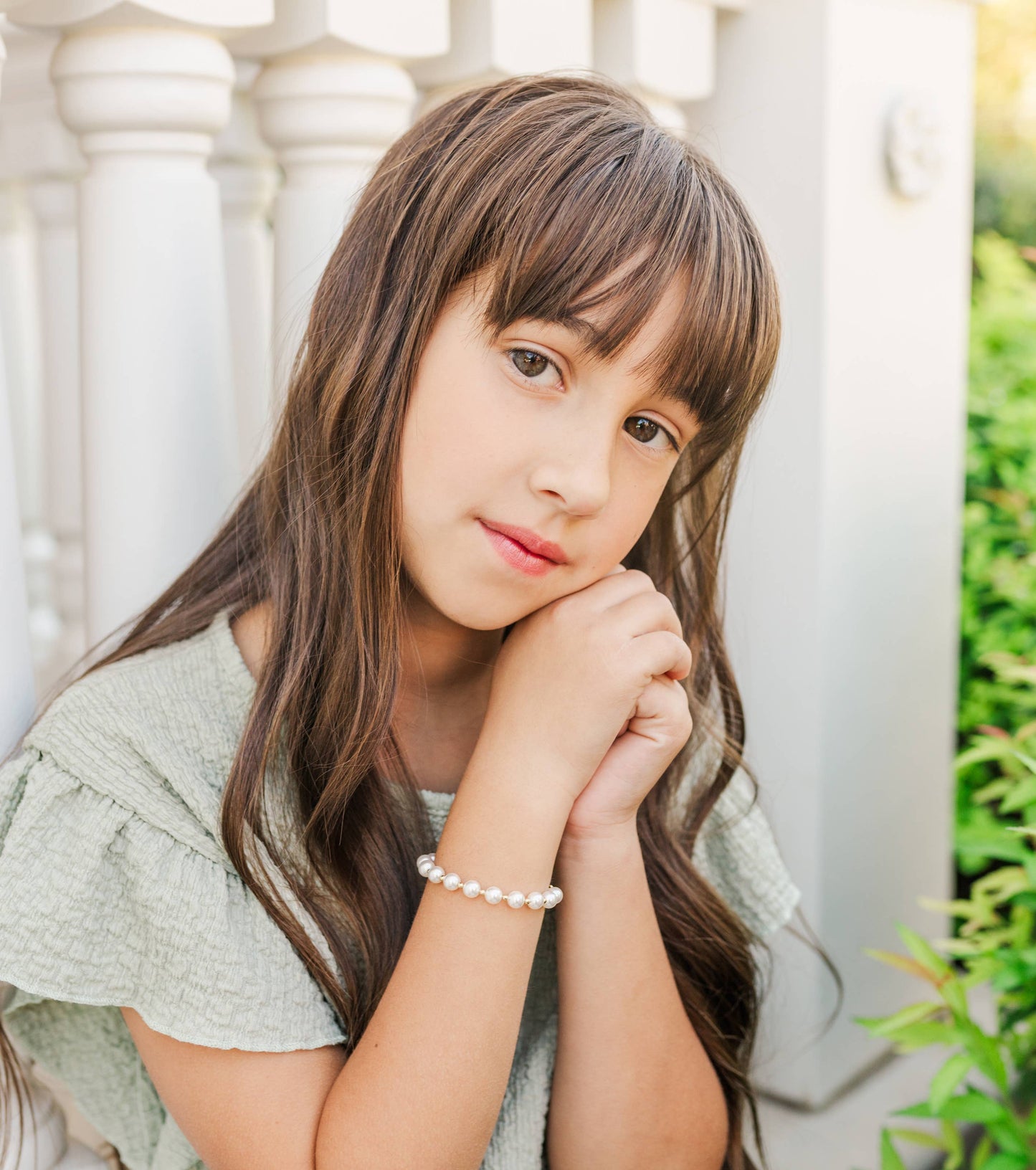 Whitley-Girls 14K Gold-Plated Chunky Pearl Bracelet