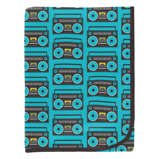 Confetti Boombox Print Swaddling Blanket