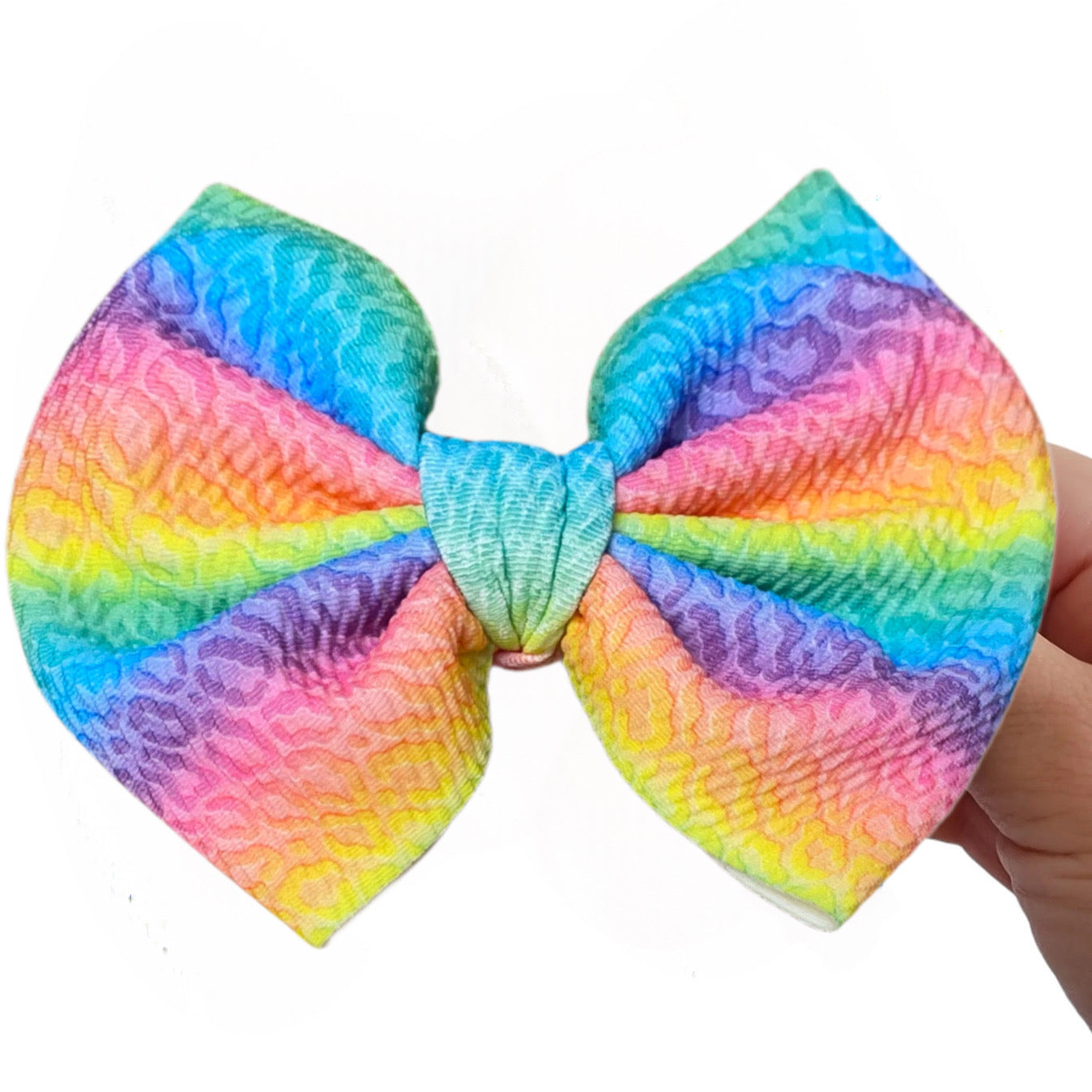 Savannah Bow - Rainbow Leopard