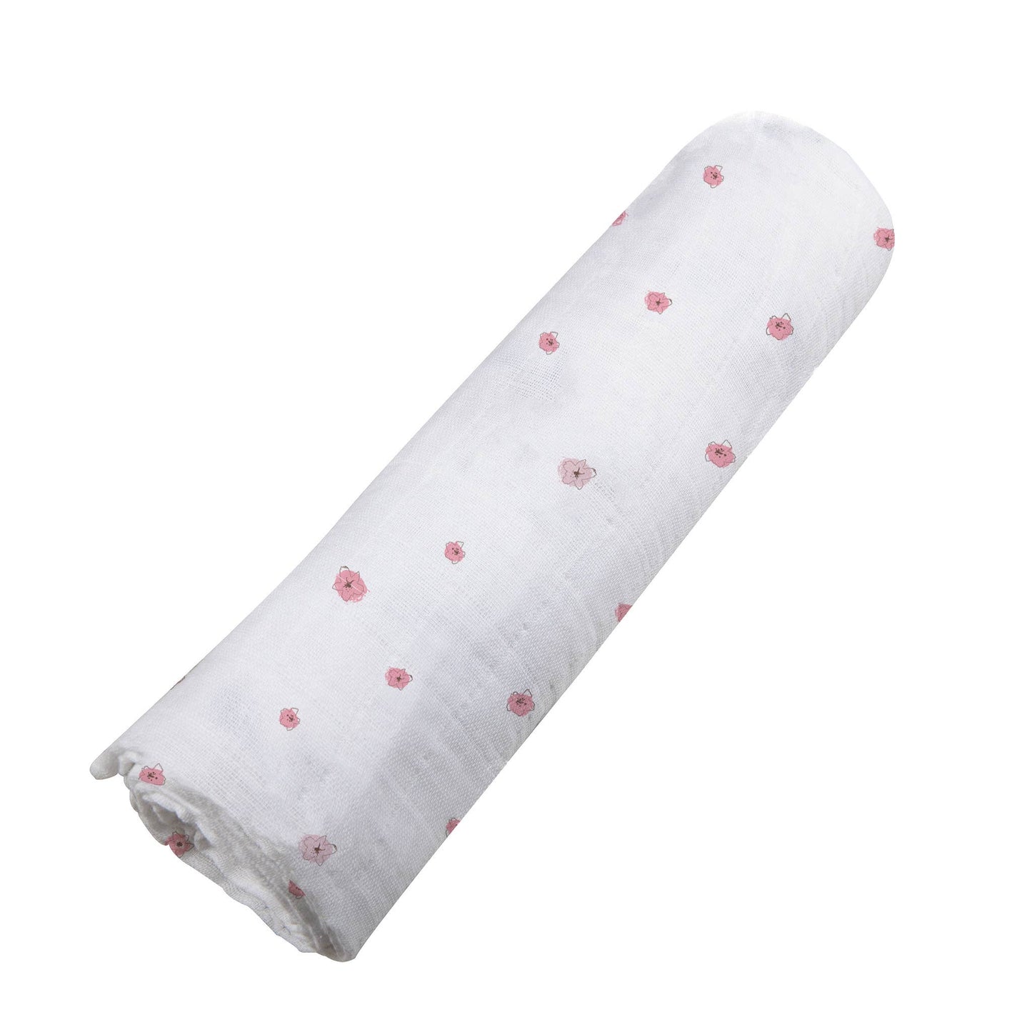 Pink Flower - Bamboo Muslin Swaddle