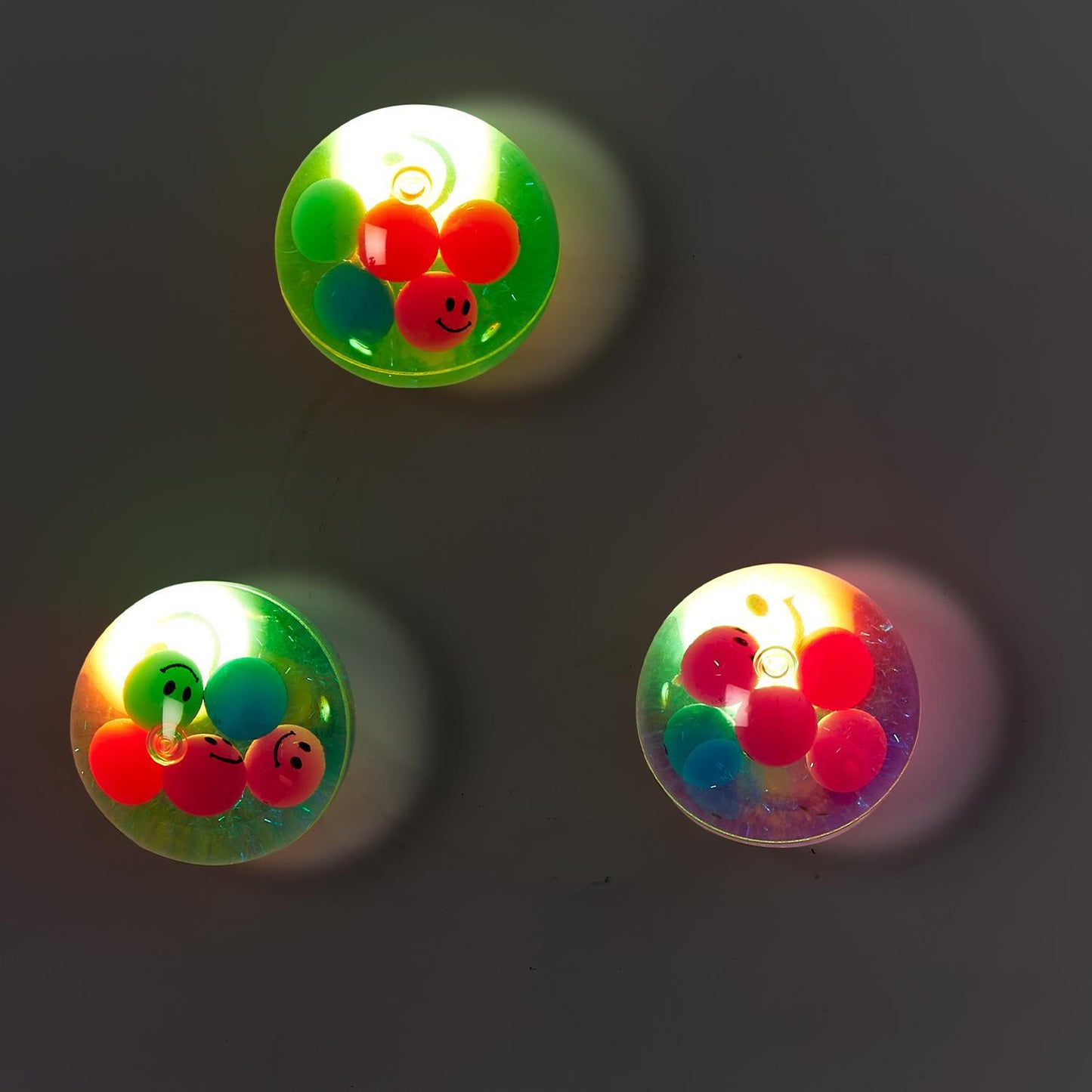 Happy Face LED Bouncy Ball