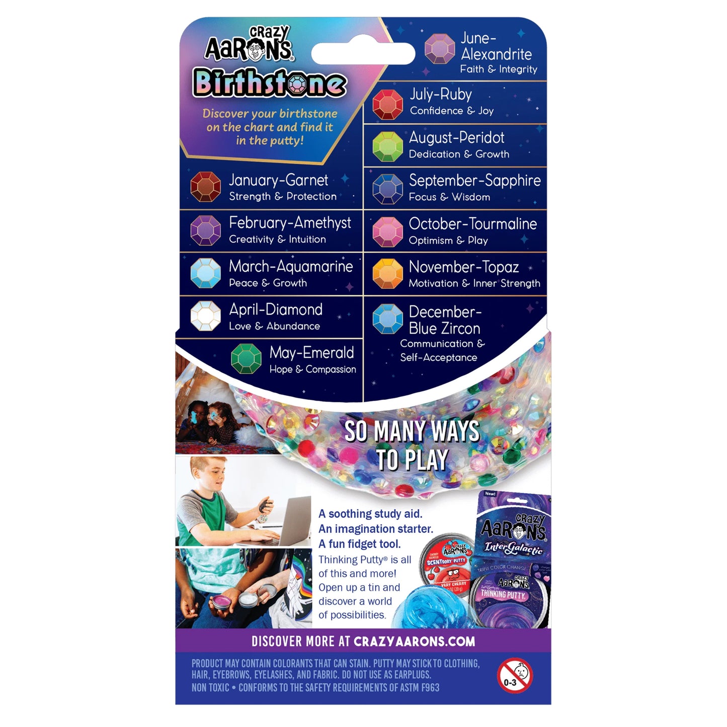 Birthstone Thinking Putty