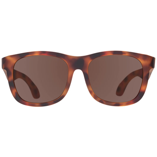 Tortoise Shell Navigator Sunglasses with Amber Lens