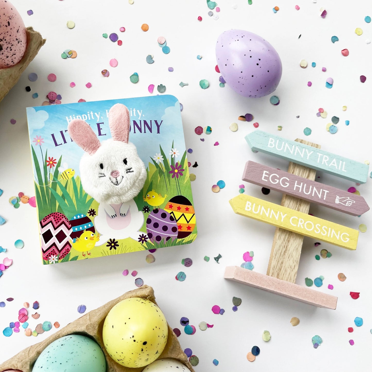 Hippity, Hoppity, Little Bunny Finger Puppet Board Book