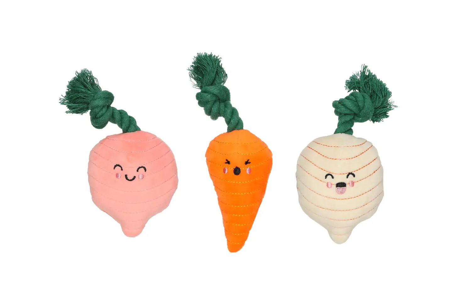 Spring Veggies Dog Toy Set