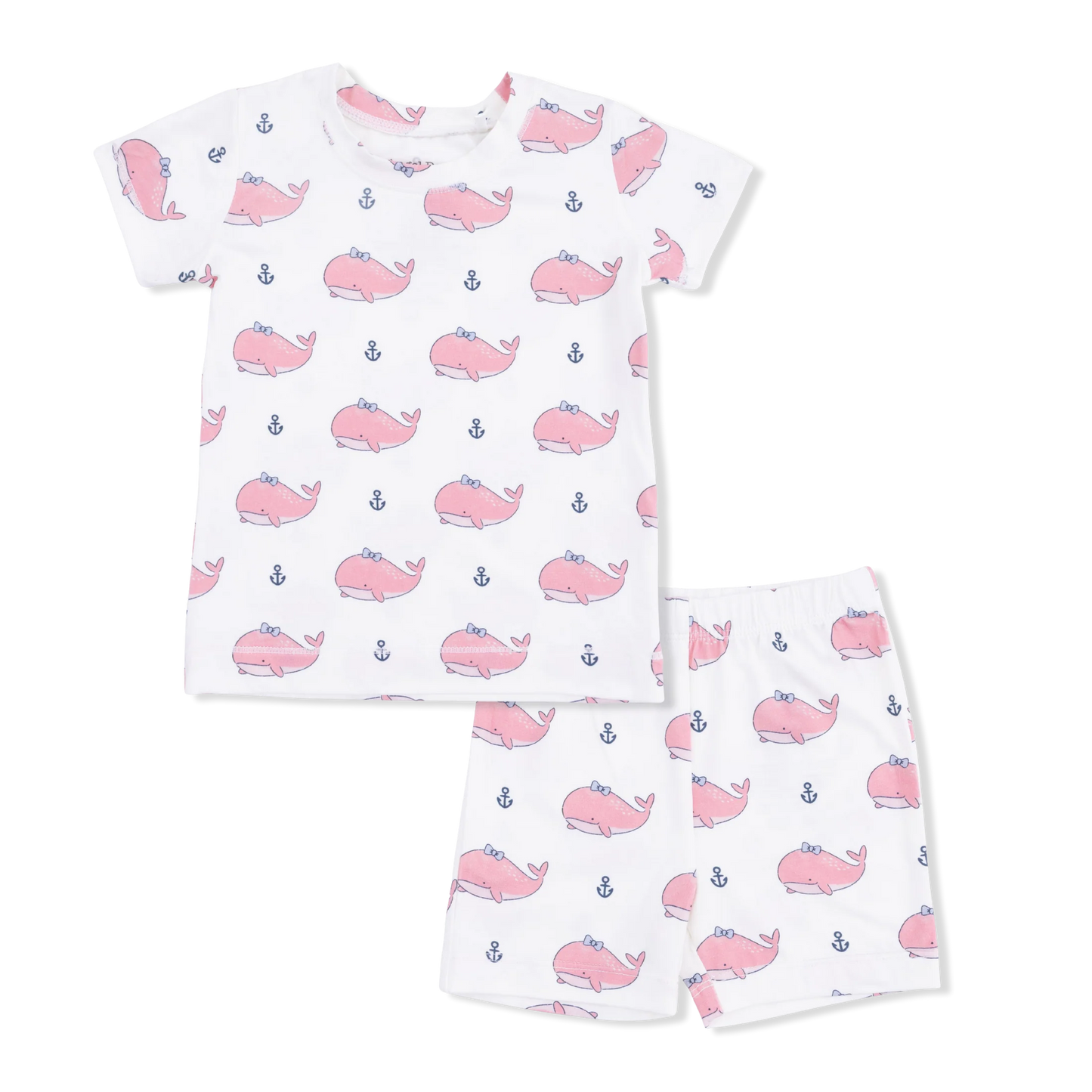 Bubbly Pink Whale | Loungewear Short Set