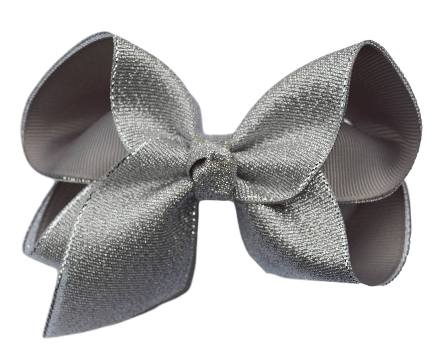 Silver Glitter Bow ( DOES NOT FLAKE )