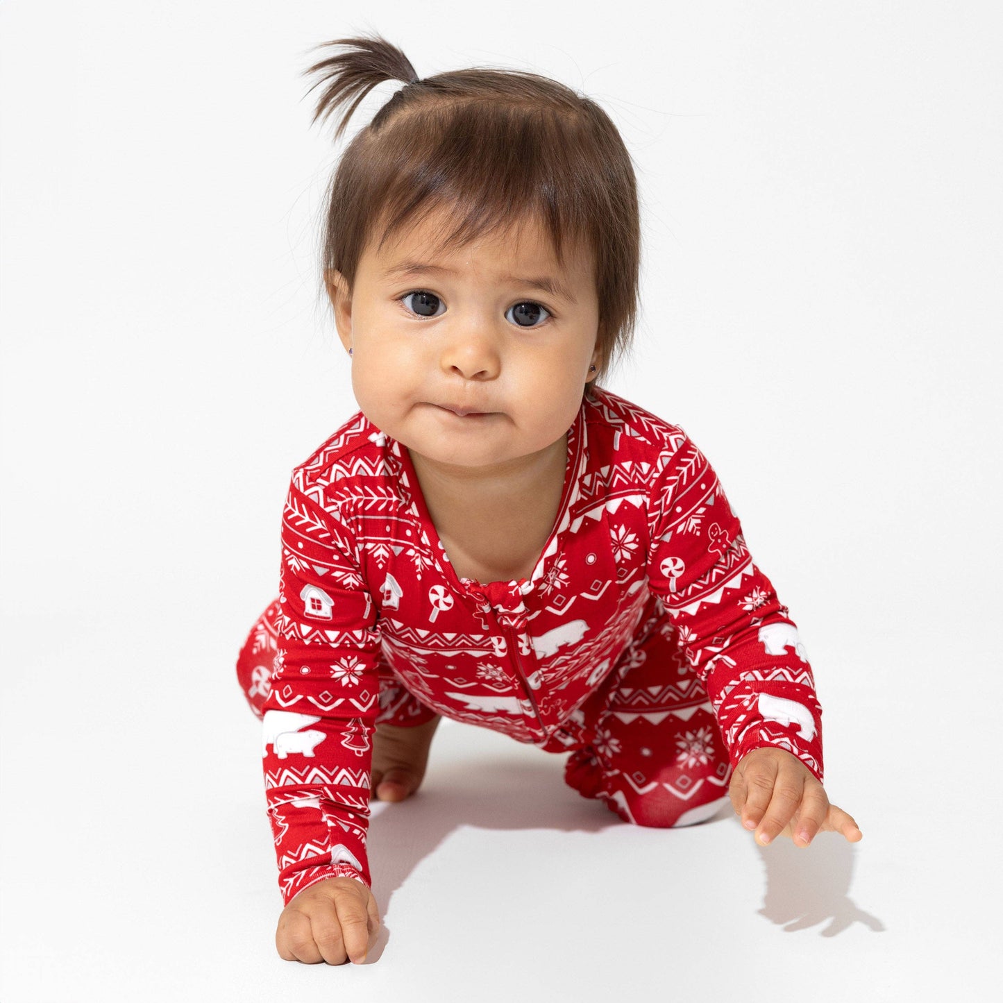Polar Isle Red Christmas | Bamboo Onesie Pajamas