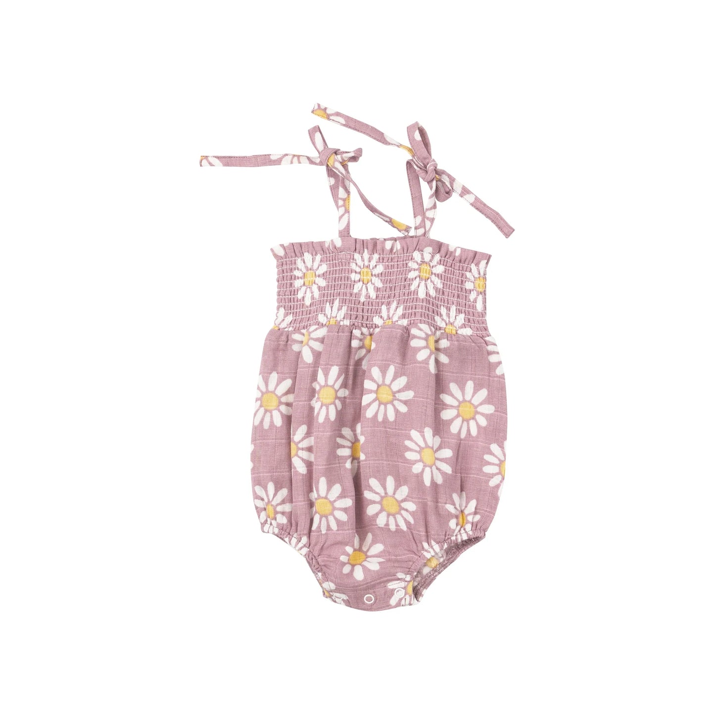 Mod Daisy Tie Strap Smocked Bubble