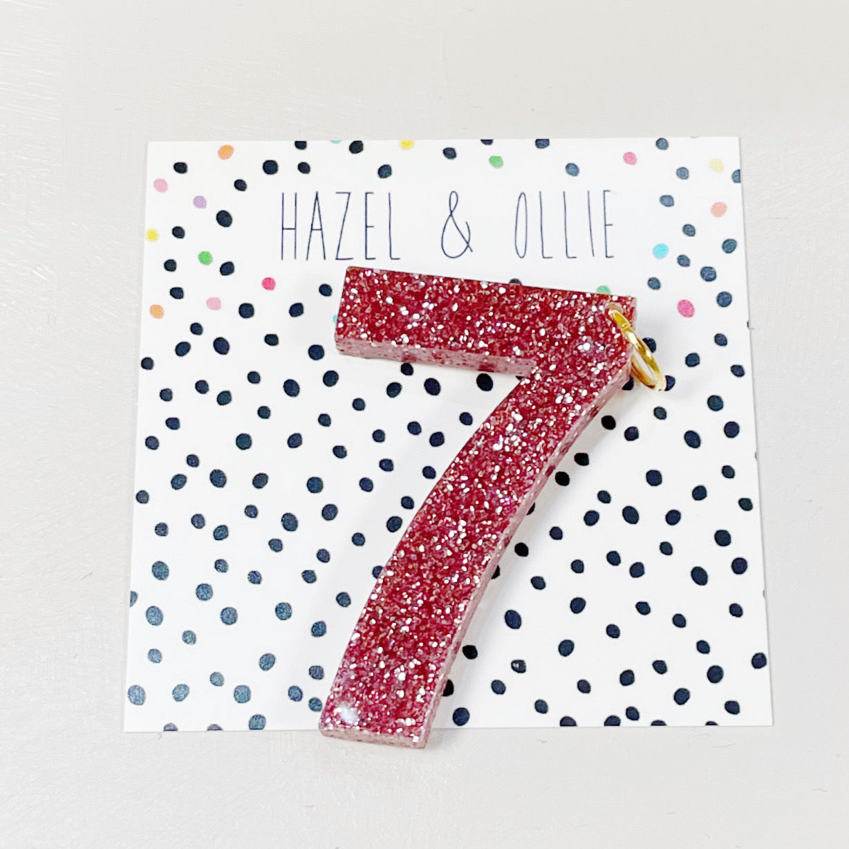 Pink Glitter Birthday Numbers