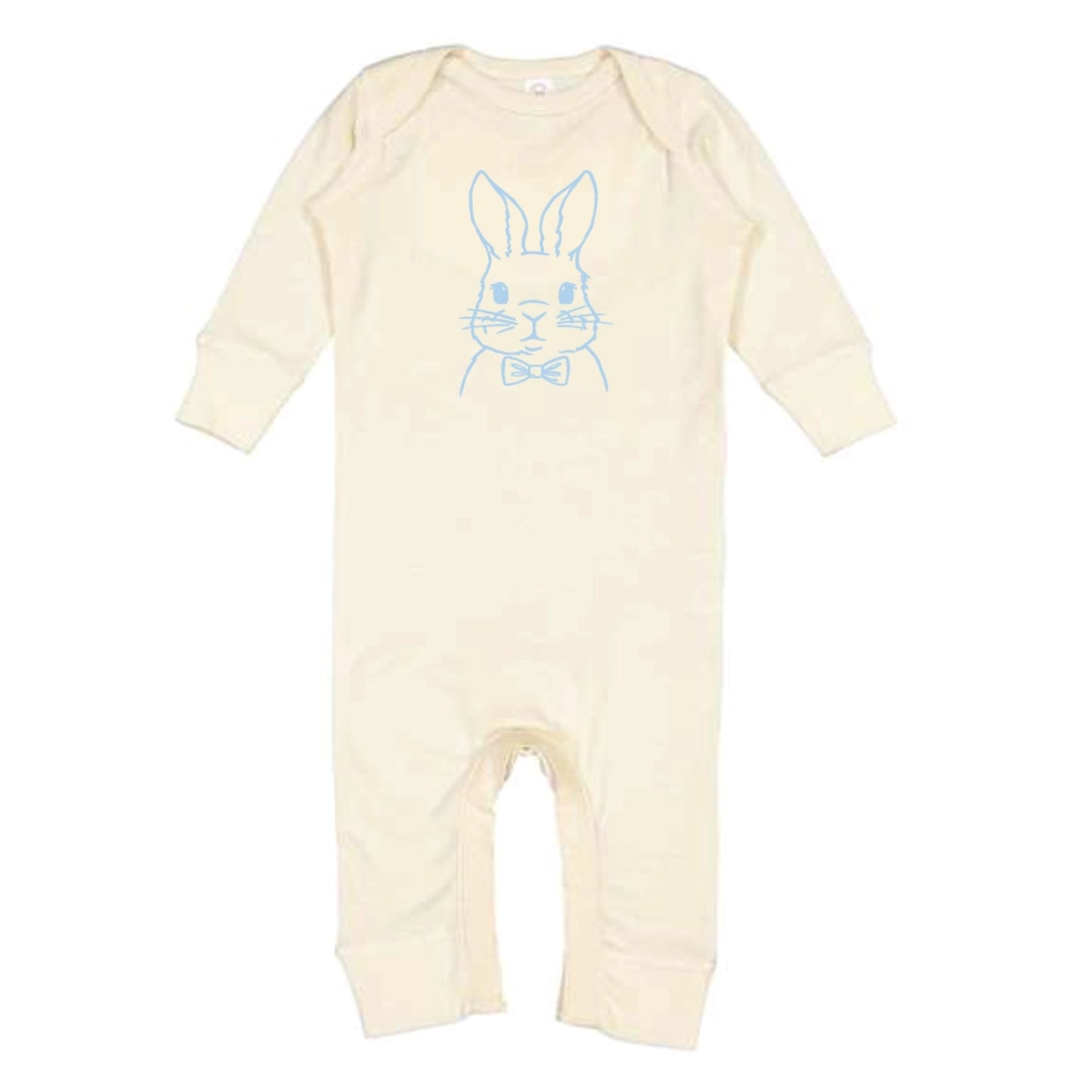 Blue Bunny Graphic Bodysuit in Natural