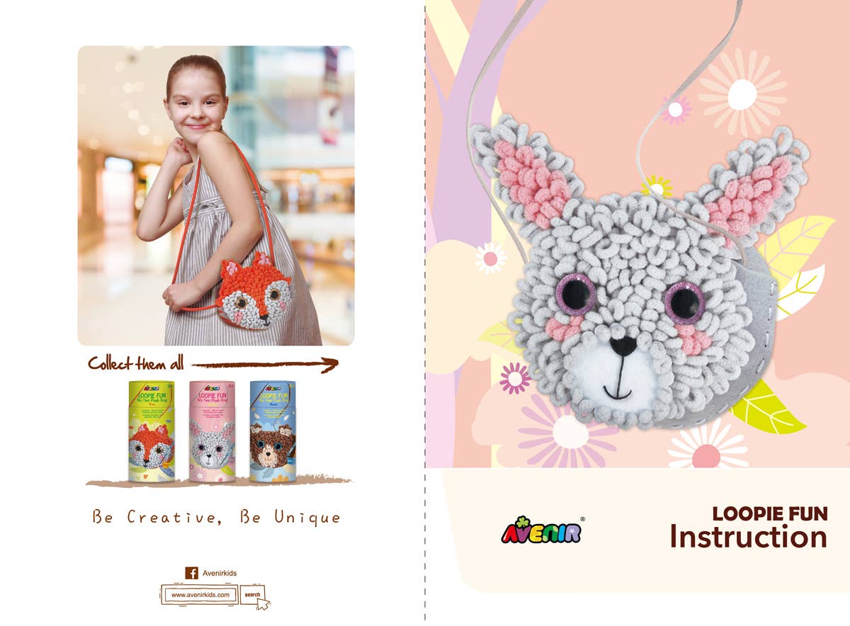 Avenir - Loopie Fun Plush Bag BUNNY